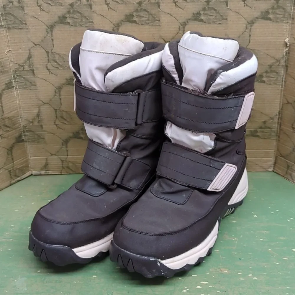Athletech Winter‎ Snow Boots Women's Size 7 quilted Lined brown/pink